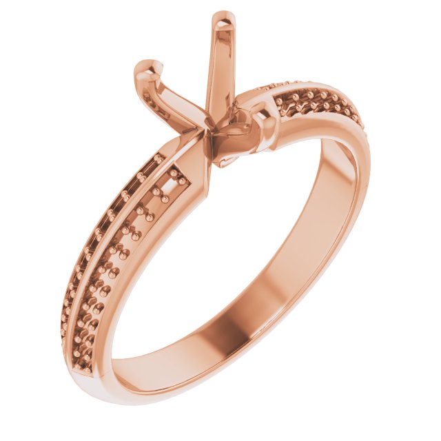 Accented Double-Row Engagement Ring