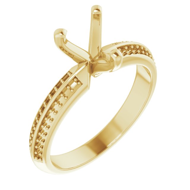 Accented Double-Row Engagement Ring