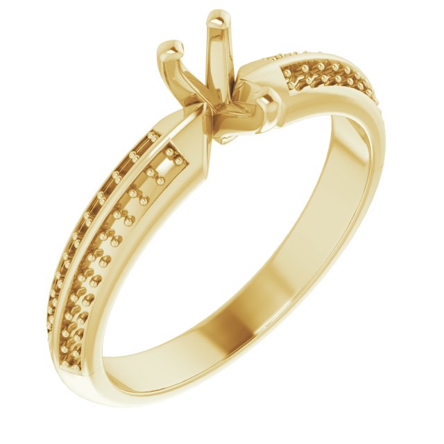 Accented Double-Row Engagement Ring