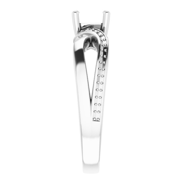 8x4 mm Marquise Engagement Ring Mounting view 4
