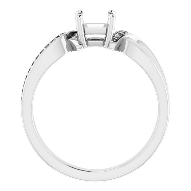 8x4 mm Marquise Engagement Ring Mounting view 2