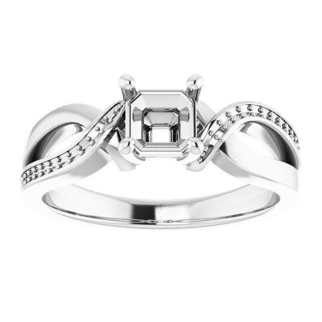 8x4 mm Marquise Engagement Ring Mounting view 3