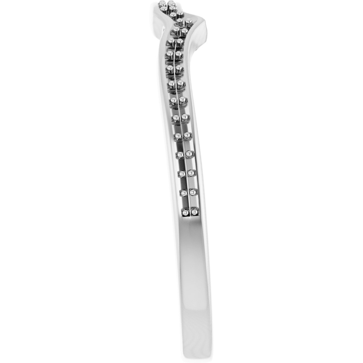 Band Mounting for 8x4 mm Marquise Ring view 4