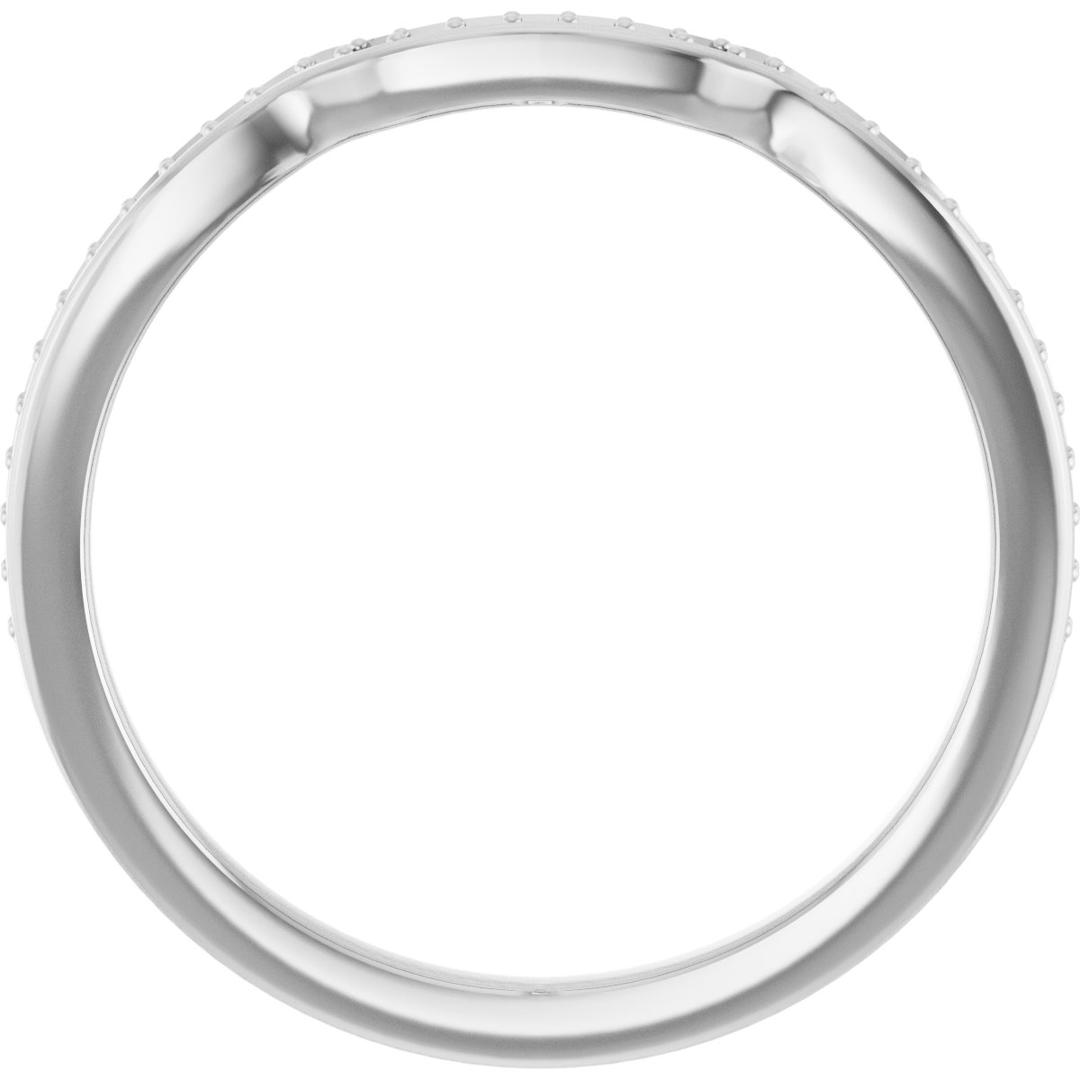 Band Mounting for 8x4 mm Marquise Ring view 2