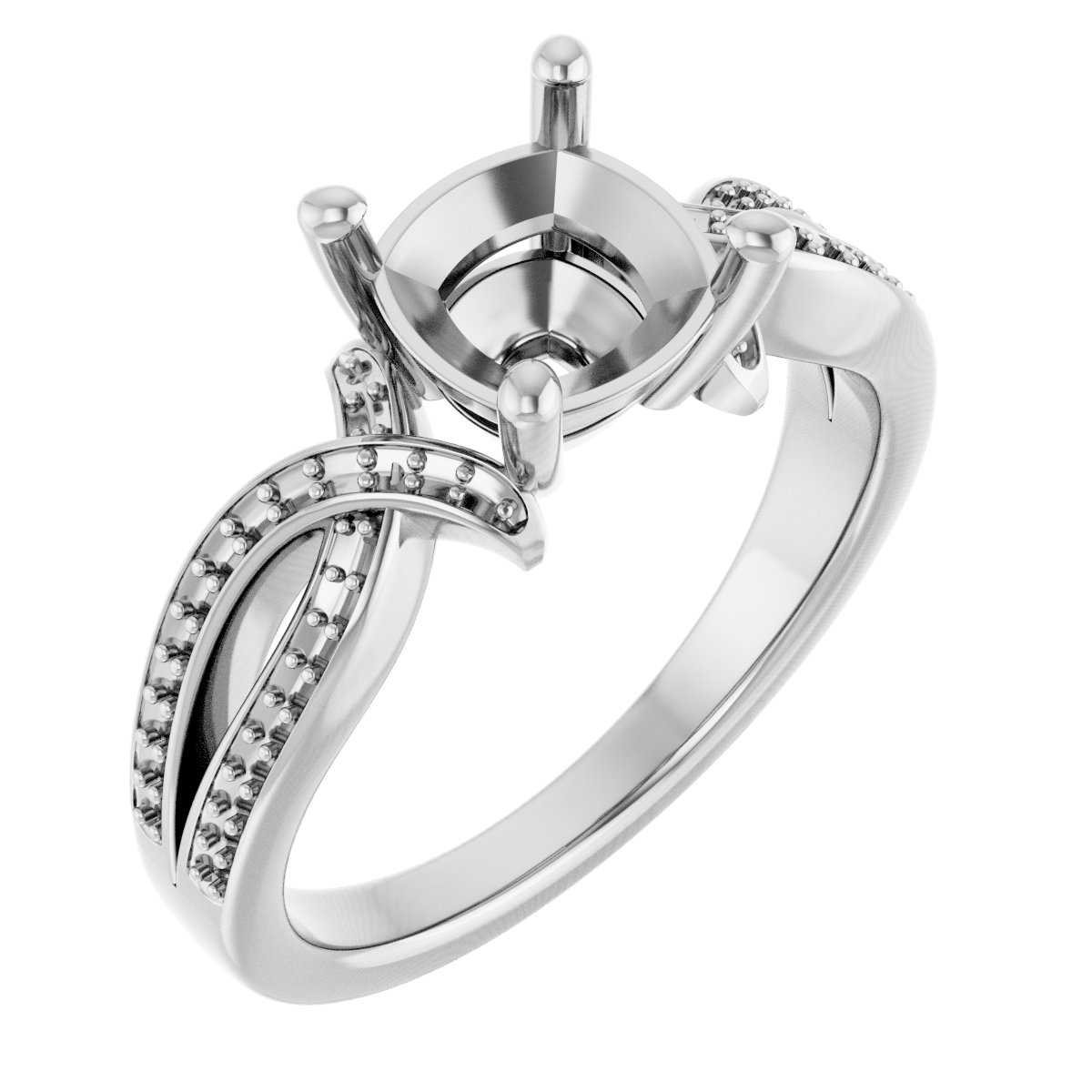 Accented Engagement Ring