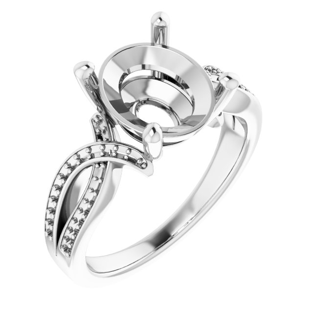 Accented Engagement Ring