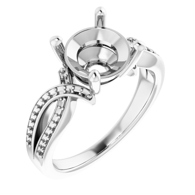 Accented Engagement Ring