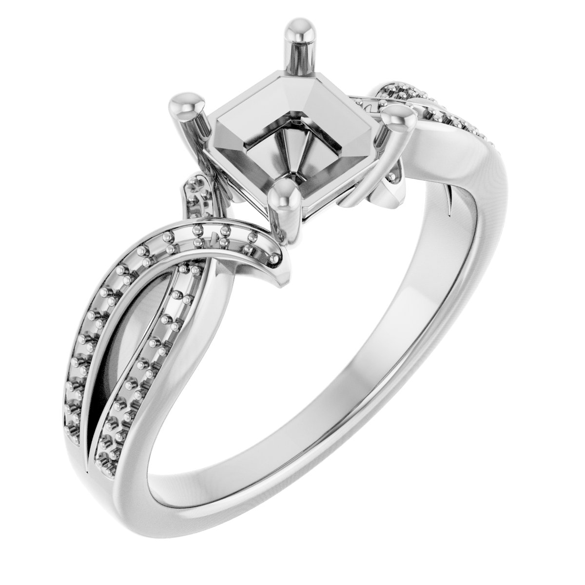 Accented Engagement Ring