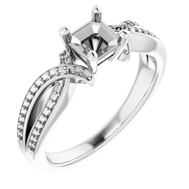 Accented Engagement Ring