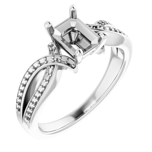 Accented Engagement Ring