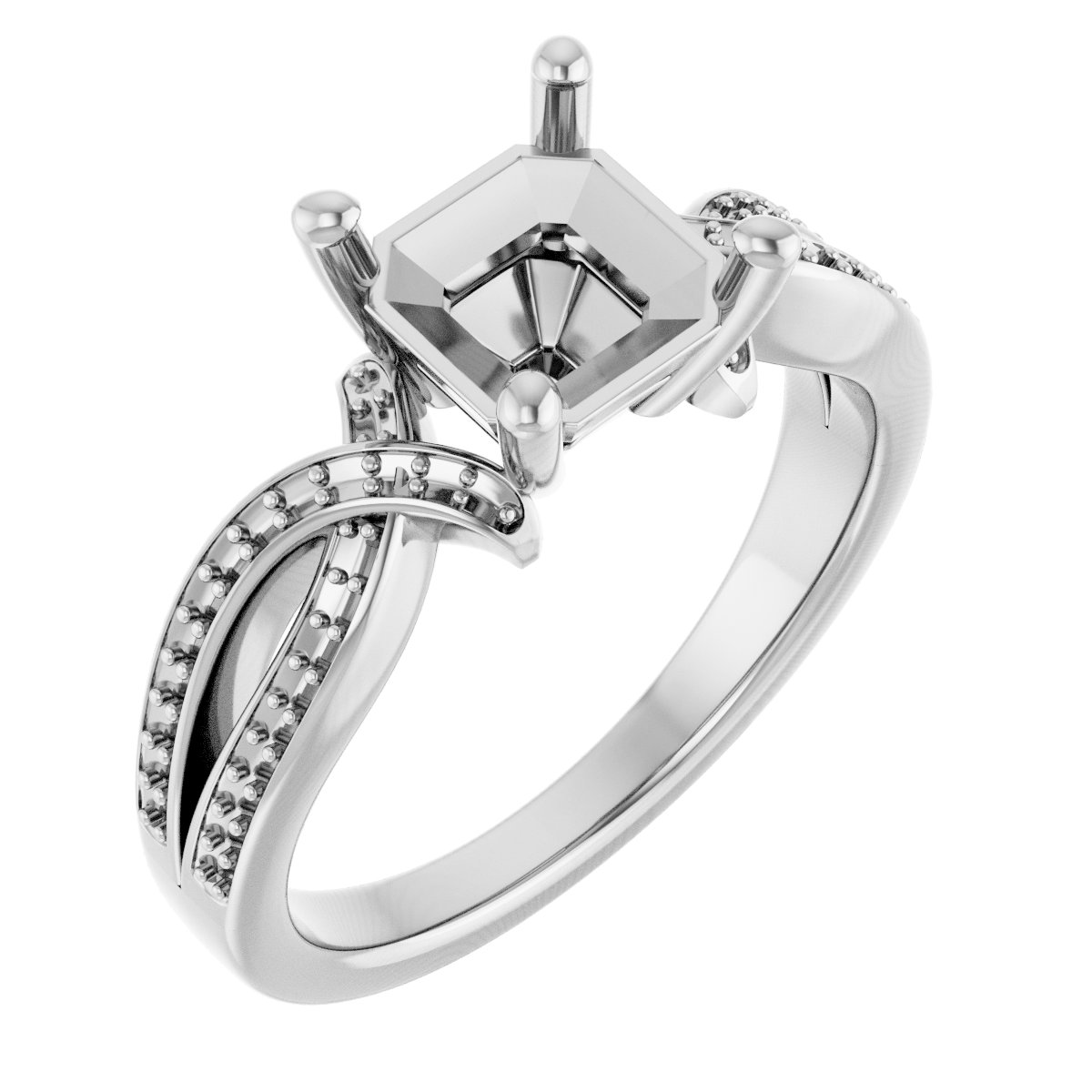 Accented Engagement Ring