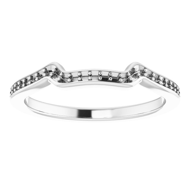 Band Mounting for 15x11 mm Emerald Ring view 3
