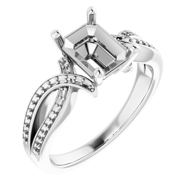 Accented Engagement Ring
