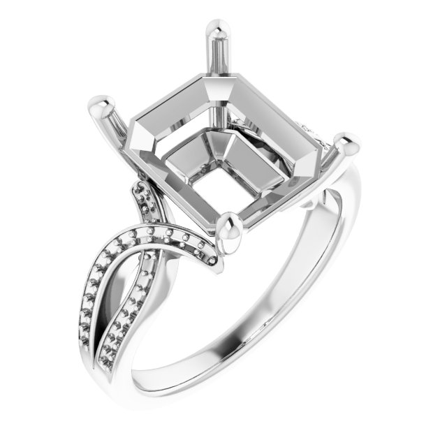 Accented Engagement Ring
