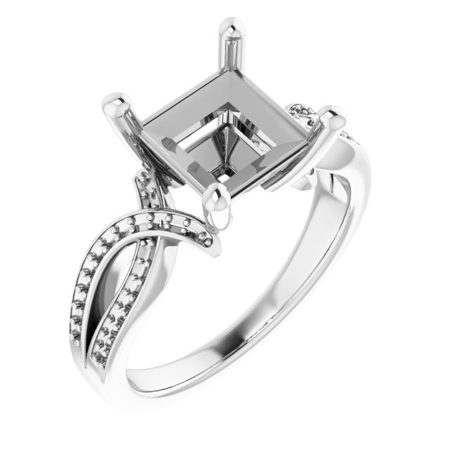 Accented Engagement Ring