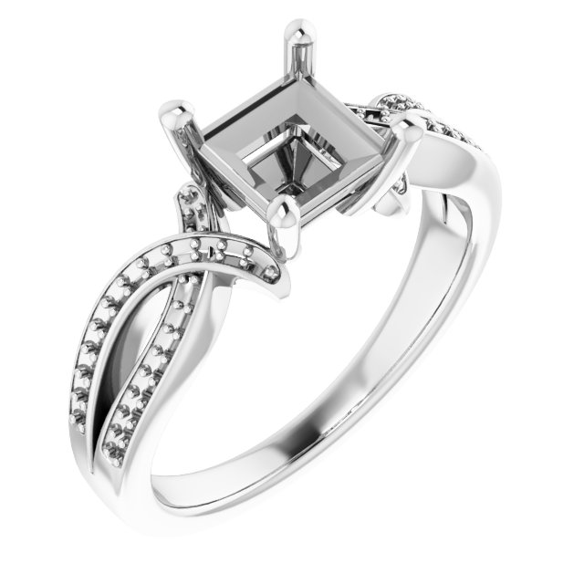 Accented Engagement Ring