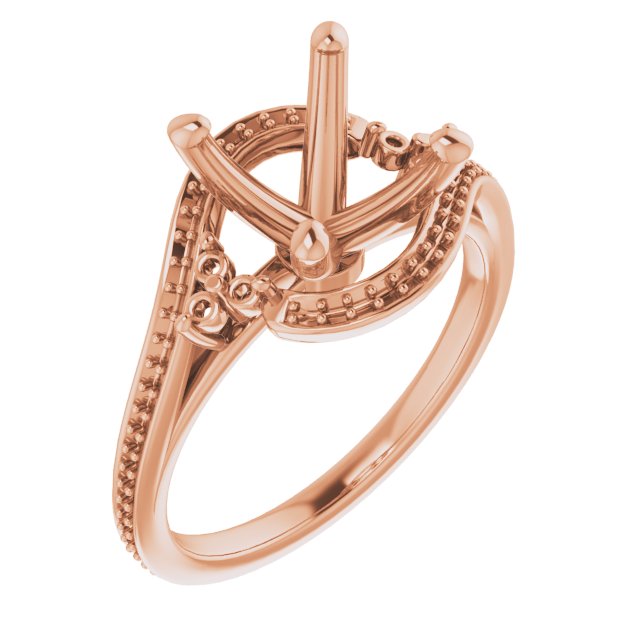 Accented Bypass Engagement Ring