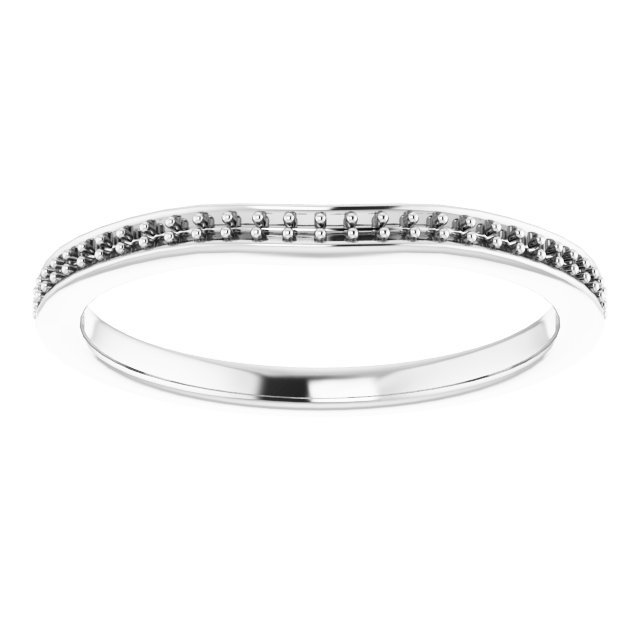 Band Mounting for 12x6 mm Marquise Ring view 3