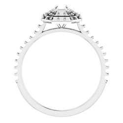 Double Halo-Style Engagement Ring