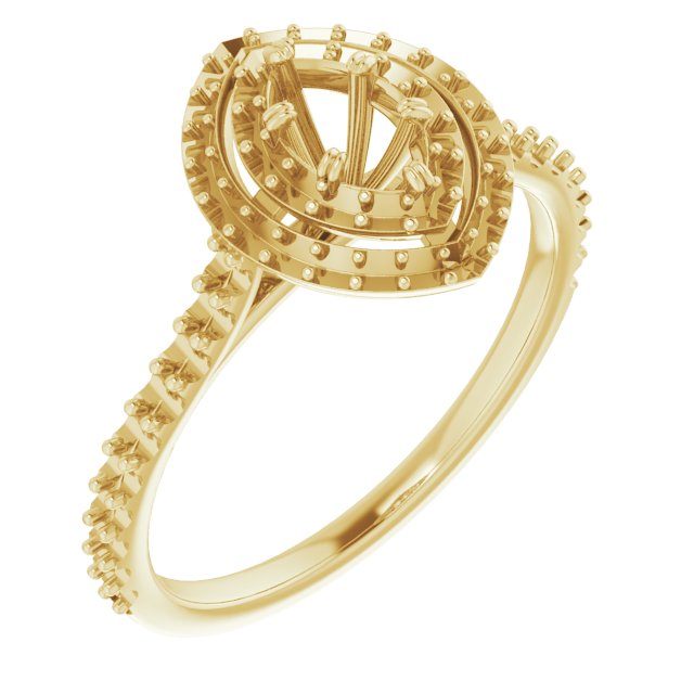 Double Halo-Style Engagement Ring