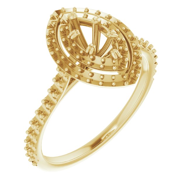 Double Halo-Style Engagement Ring