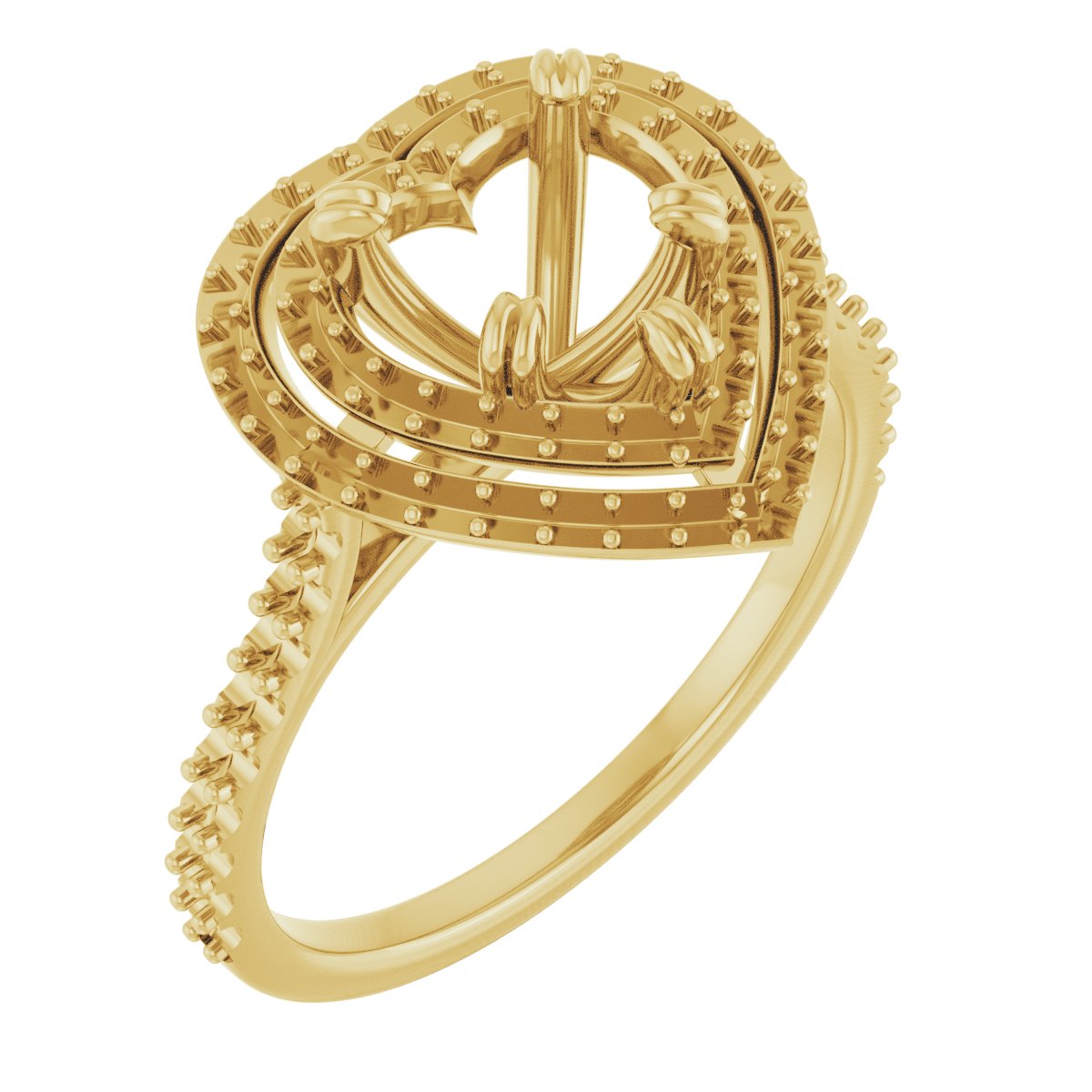 Double Halo-Style Engagement Ring