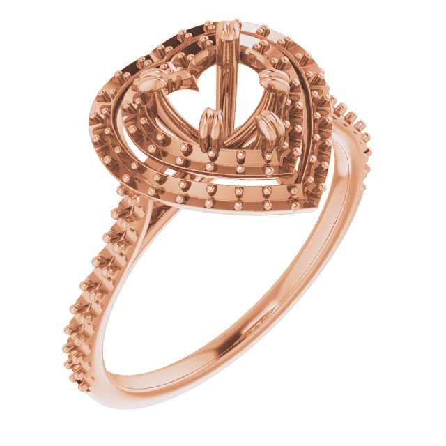 Double Halo-Style Engagement Ring