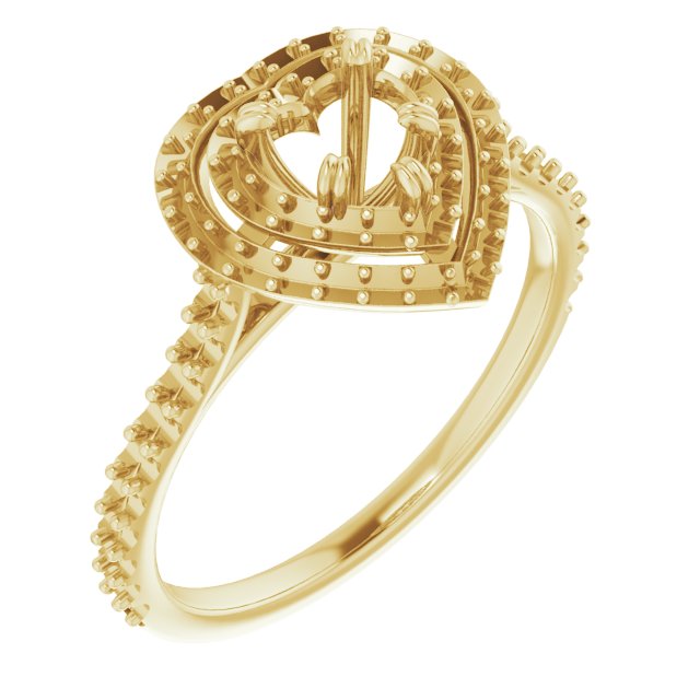 Double Halo-Style Engagement Ring