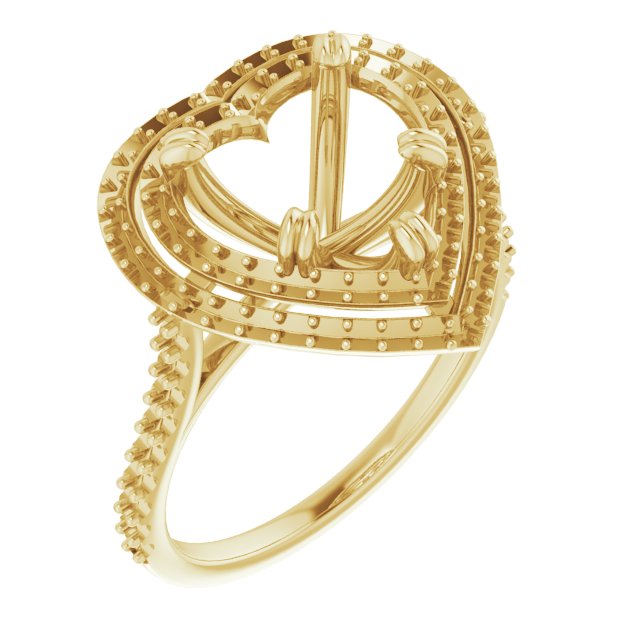 Double Halo-Style Engagement Ring