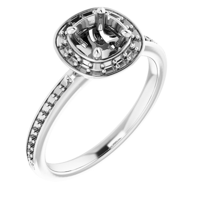Halo-Style Engagement Ring