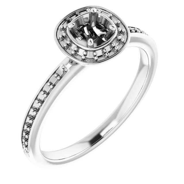 Halo-Style Engagement Ring