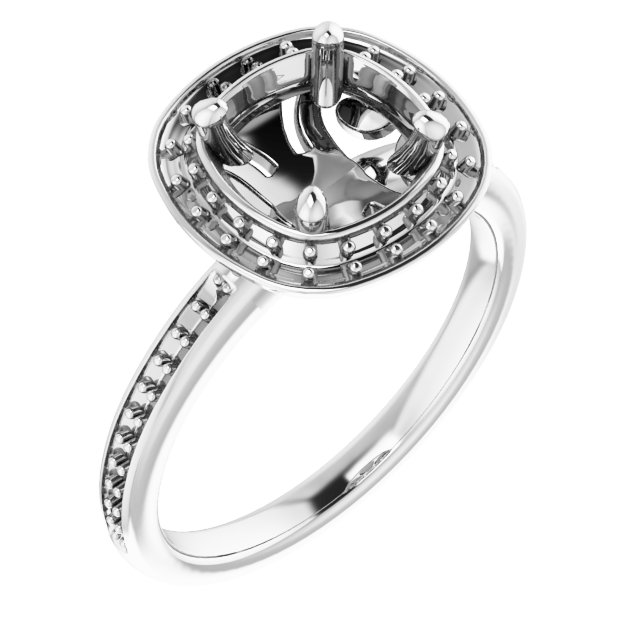 Halo-Style Engagement Ring