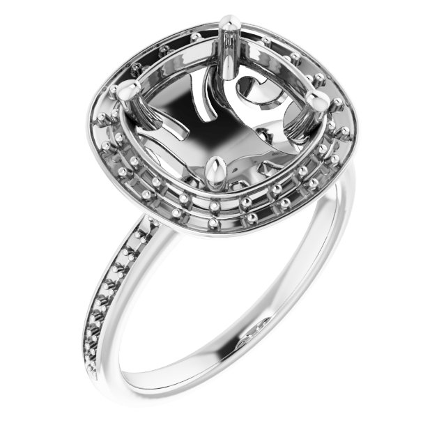 Halo-Style Engagement Ring