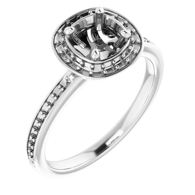 Halo-Style Engagement Ring