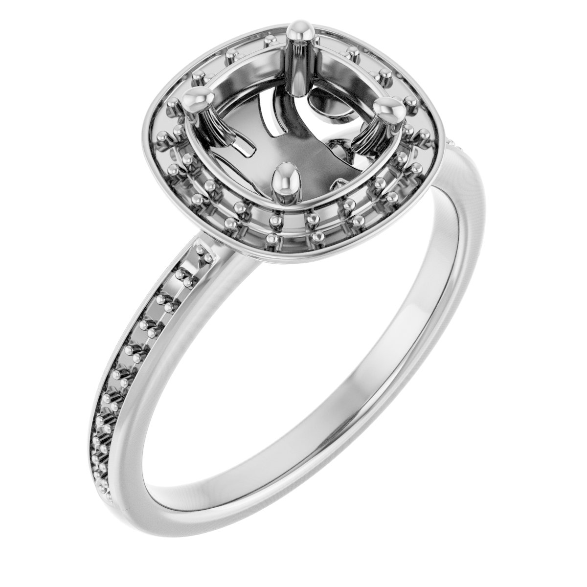Halo-Style Engagement Ring