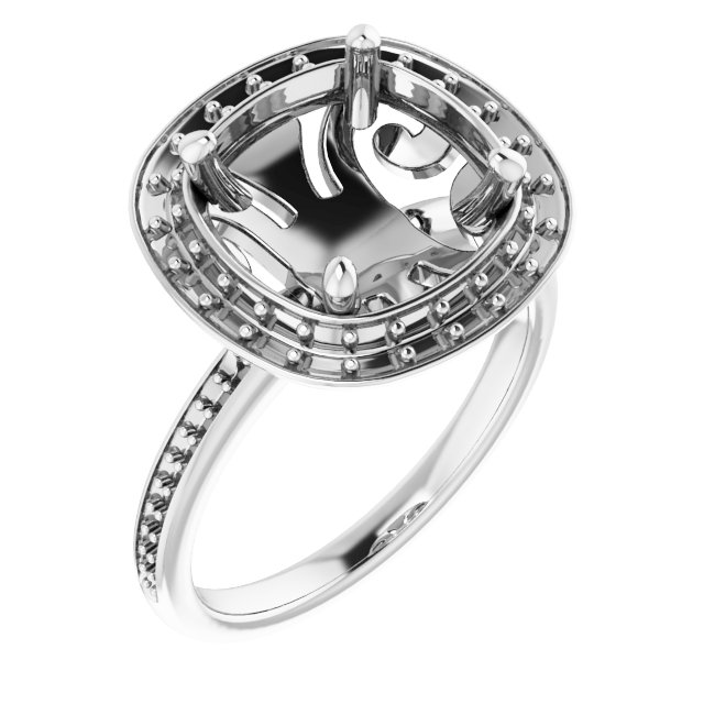 Halo-Style Engagement Ring