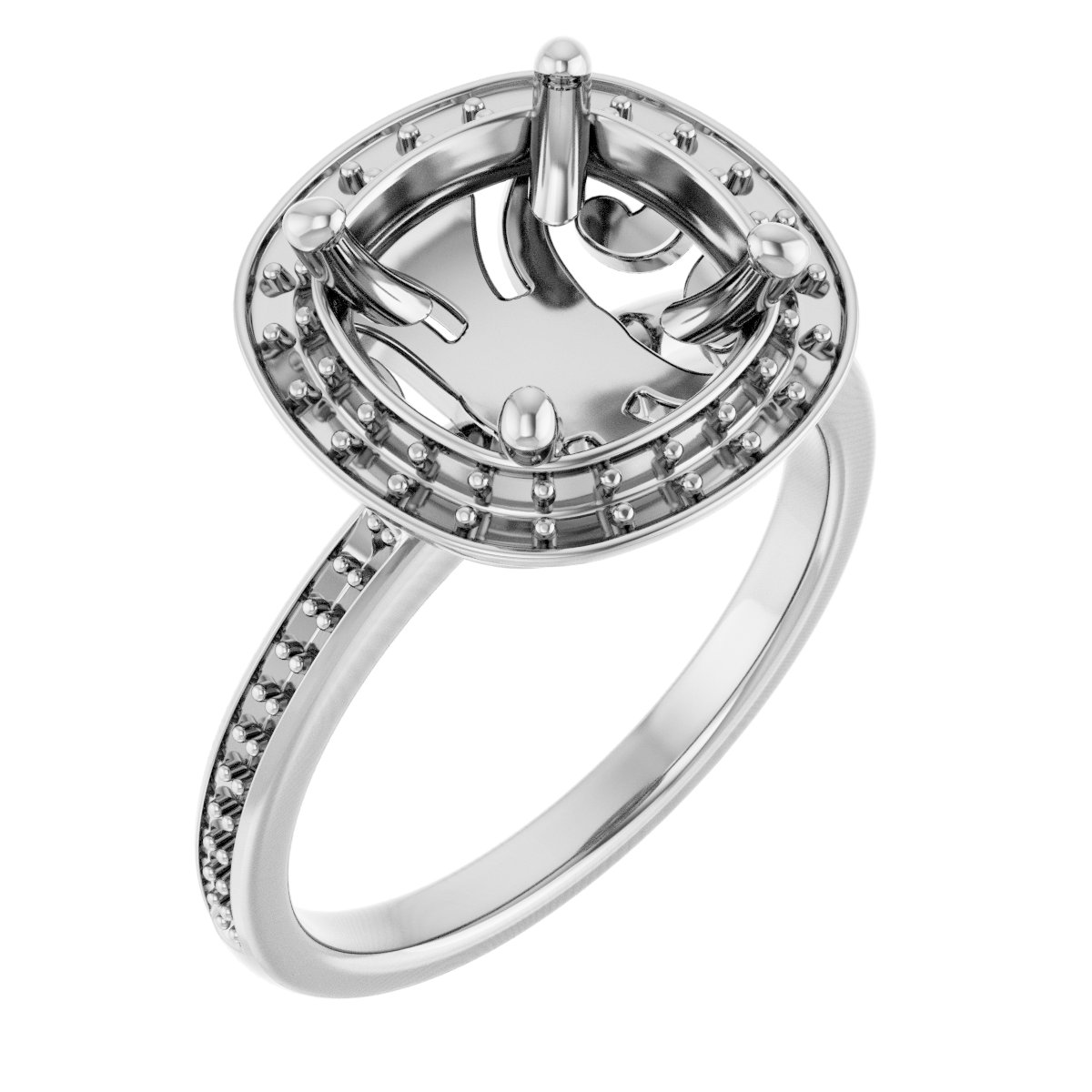 Halo-Style Engagement Ring