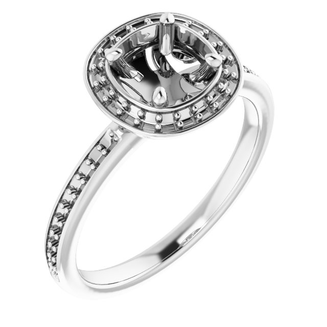 Halo-Style Engagement Ring
