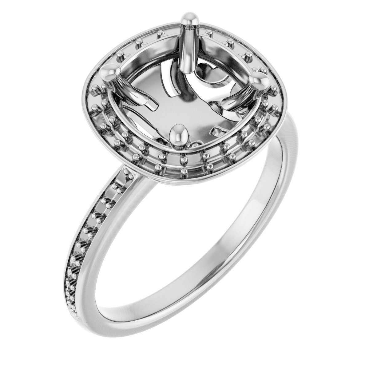 Halo-Style Engagement Ring