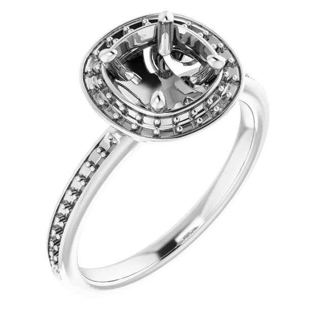 Halo-Style Engagement Ring