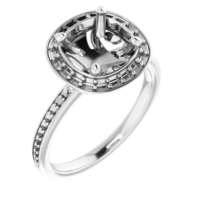 Halo-Style Engagement Ring