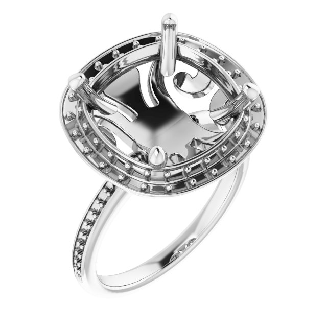 Halo-Style Engagement Ring