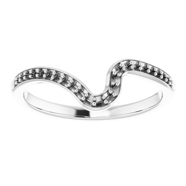 Band Mounting for 5.5x3.5 mm Pear Ring view 3