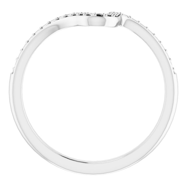 Band Mounting for 5.5x3.5 mm Pear Ring view 2