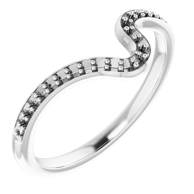 Band Mounting for 5.5x3.5 mm Pear Ring