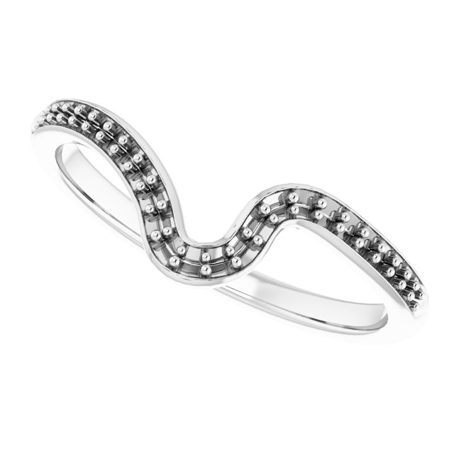Band Mounting for 5.5x3.5 mm Pear Ring view 5