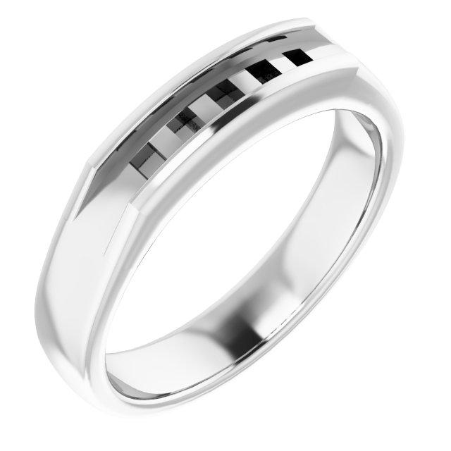 Platinum 1/2 CTW Natural Diamond Band