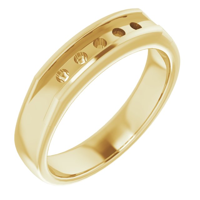 14K Yellow 1/2 CTW Natural Diamond Band