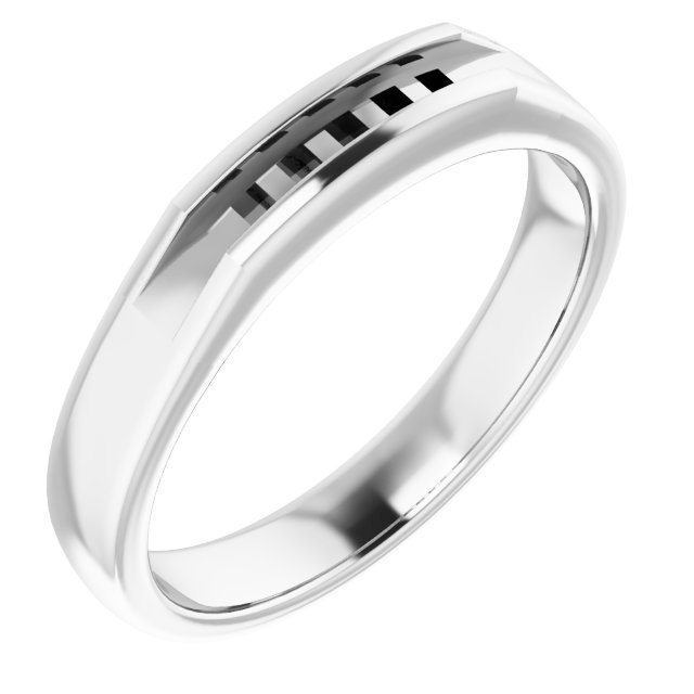 Platinum 1/2 CTW Natural Diamond Band