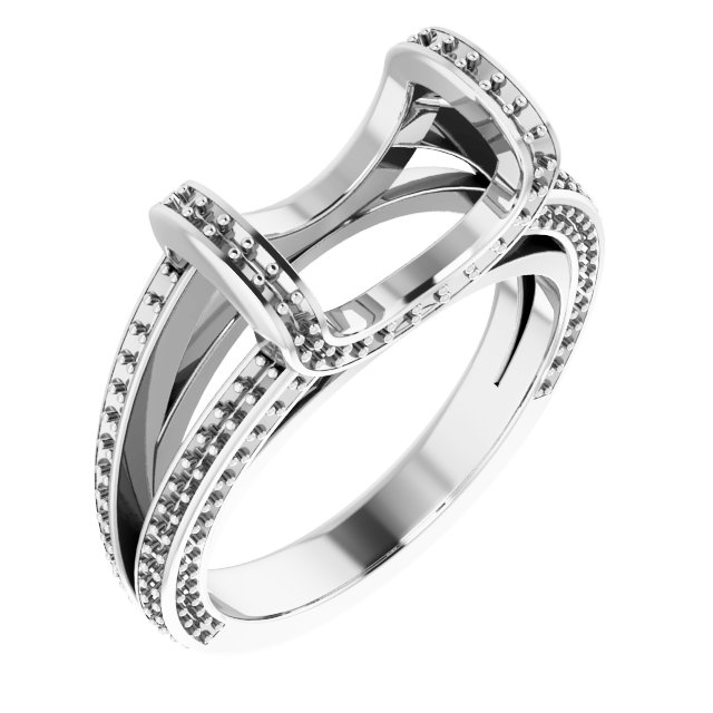 Bar-Set Accented Engagement Ring
